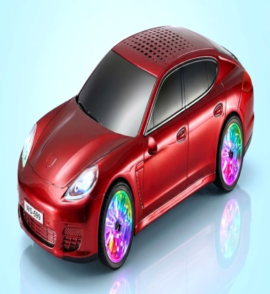  *Portable Wireless Speaker in the Shape of a Racing Sports Car WS-599 5W with FM Radio, TF Card, USB Port, AUX, and Built-in Battery* 