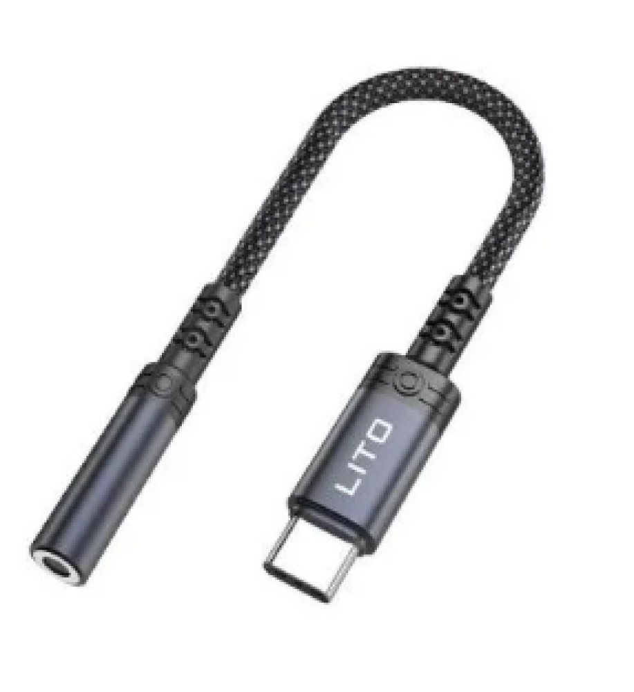  محول الصوت LITO LA03T من منفذ Type-C إلى مقبس 3.5 ملم | محول سماعات الرأس بمنفذ USB-C. 